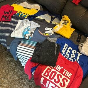 Toddler Boy Long Sleeve Tee’s Sz 5